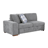 Raife Gray 5-Piece Sectional with Right Chaise and Pull-out Bed by Homelegance at Eve Furniture