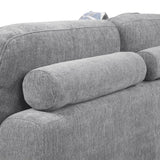 Raife Gray 5-Piece Sectional with Right Chaise and Pull-out Bed by Homelegance at Eve Furniture