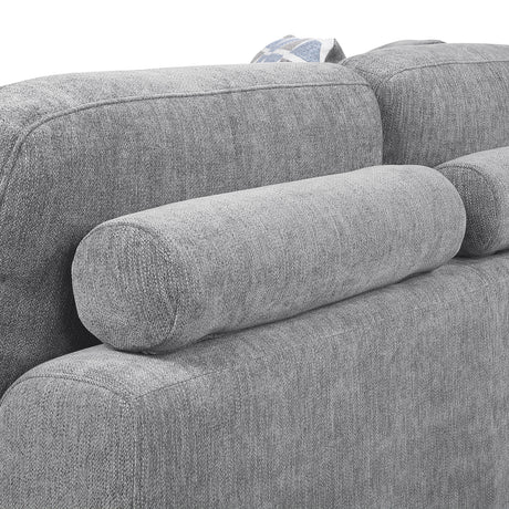 Raife Gray 5-Piece Sectional with Right Chaise and Pull-out Bed by Homelegance at Eve Furniture