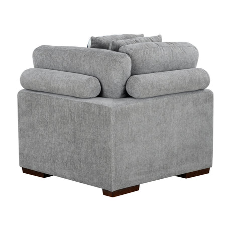 Raife Gray 5-Piece Sectional with Right Chaise and Pull-out Bed by Homelegance at Eve Furniture