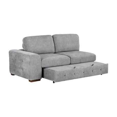 Raife Gray 6-Piece Right Chaise Sectional with Ottoman by Homelegance at Eve Furniture