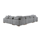 Raife Gray Storage Ottoman by Homelegance at Eve Furniture