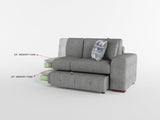 Raife Gray Storage Ottoman by Homelegance at Eve Furniture