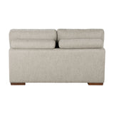 Raife Taupe 3-Piece Sectional with Left and Right Chaise by Homelegance at Eve Furniture