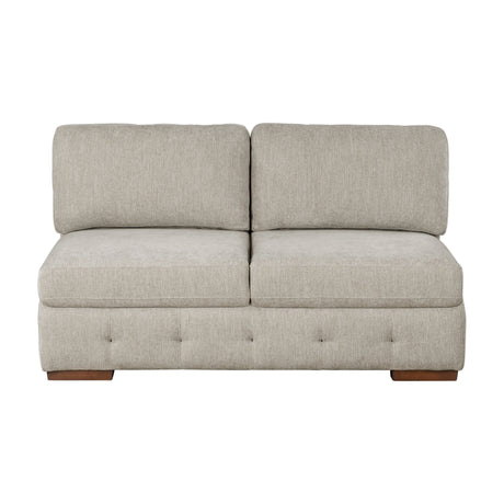 Raife Taupe 3-Piece Sectional with Left and Right Chaise by Homelegance at Eve Furniture
