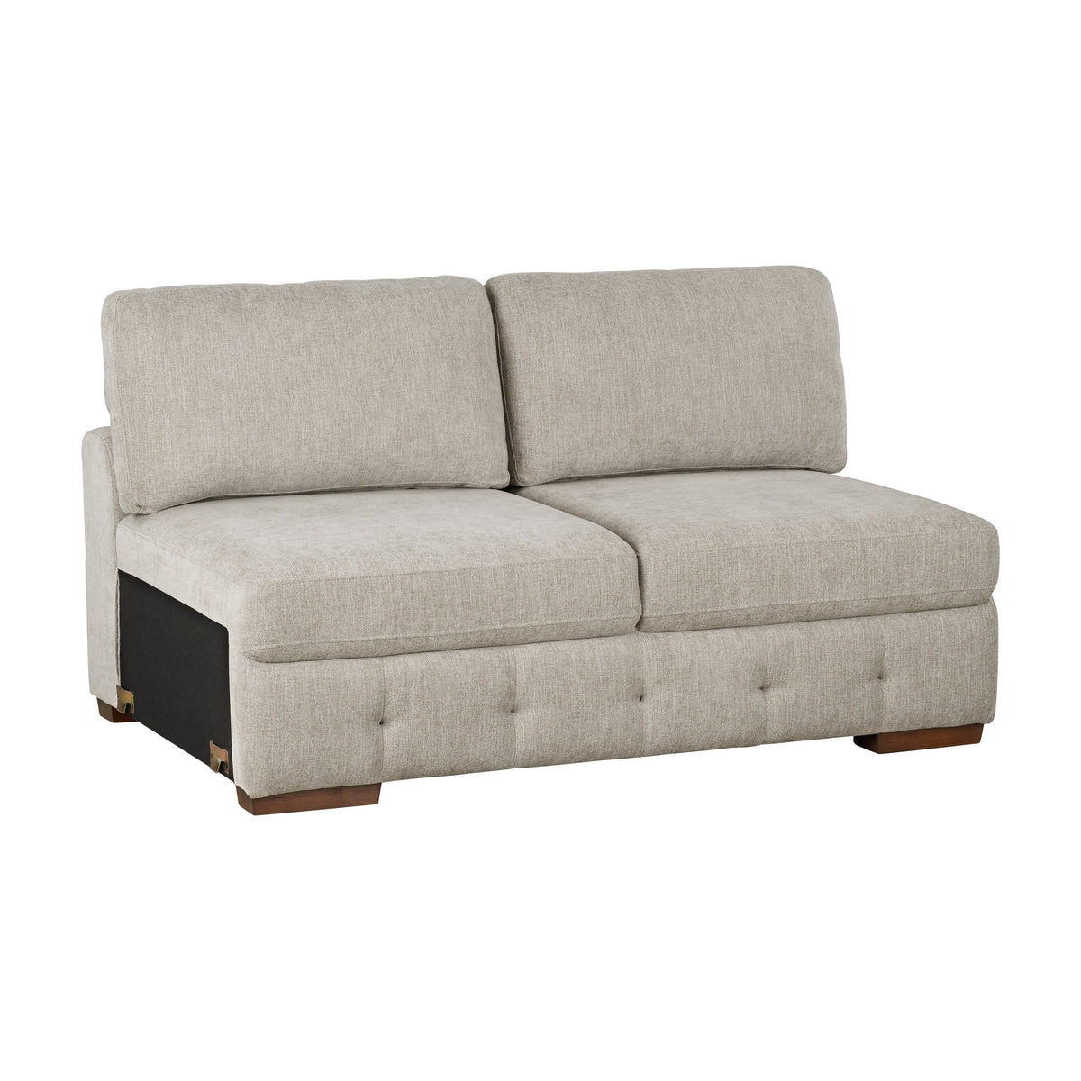 Raife Taupe 3-Piece Sectional with Left and Right Chaise by Homelegance at Eve Furniture