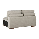 Raife Taupe 3-Piece Sectional with Left and Right Chaise by Homelegance at Eve Furniture