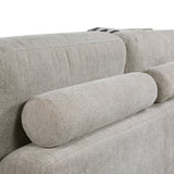 Raife Taupe 4-Piece Sectional with Right Chaise and Pull-out Bed by Homelegance at Eve Furniture