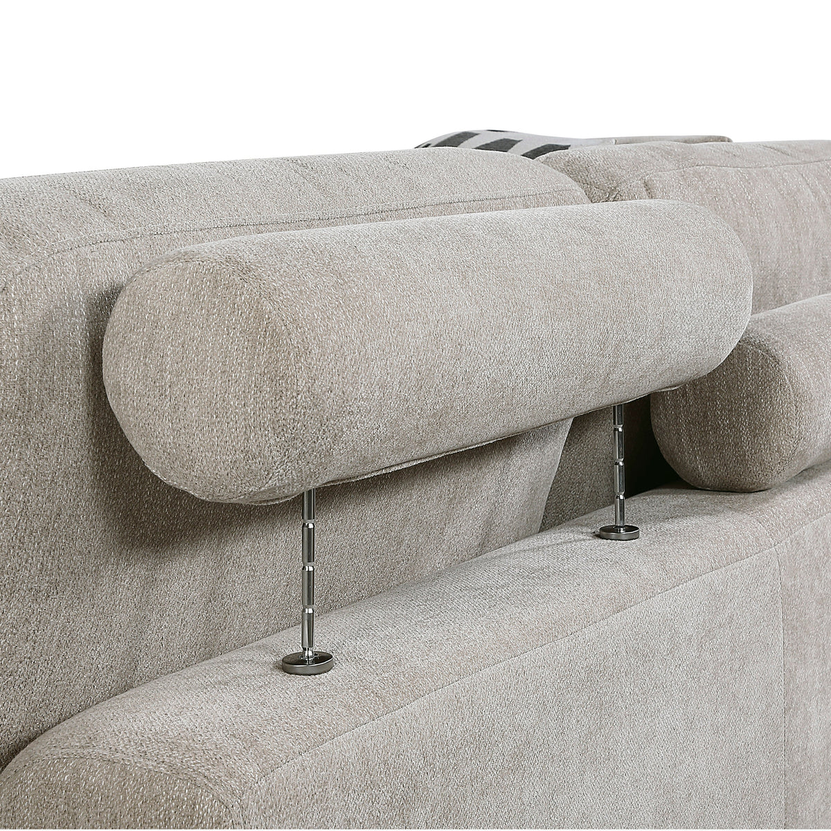 Raife Taupe 5-Piece Sectional with Right Chaise and Pull-out Bed by Homelegance at Eve Furniture
