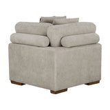 Raife Taupe 5-Piece Sectional with Right Chaise and Pull-out Bed by Homelegance at Eve Furniture