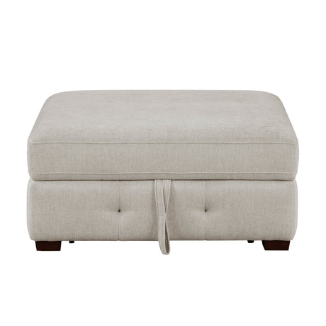 Raife Taupe 5-Piece Sectional with Right Chaise and Pull-out Bed by Homelegance at Eve Furniture