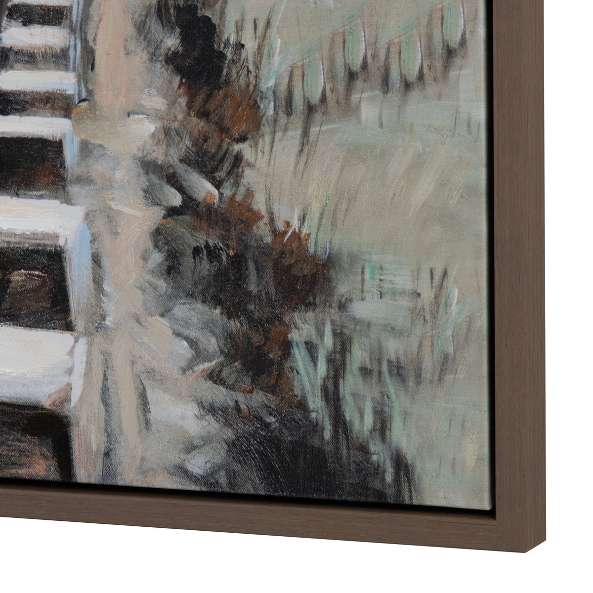 Rails Away Blue/Green Canvas by Crestview at Eve Furniture