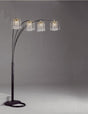 Rain Drop Arc Black 84" Floor Lamp by Crown Mark at Eve Furniture