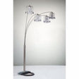 Rain Drop Arc Pewter 84" Floor Lamp by Crown Mark at Eve Furniture