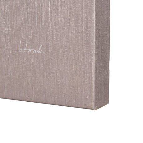 Rain of Feather Warm Gray by Mercana Studio a Hand Embellished Textured Canvas by Mercana at Eve Furniture