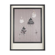 Rain of Feather Warm Gray by Mercana Studio Hand Embellished Framed Art Print Matted under Glass by Mercana at Eve Furniture