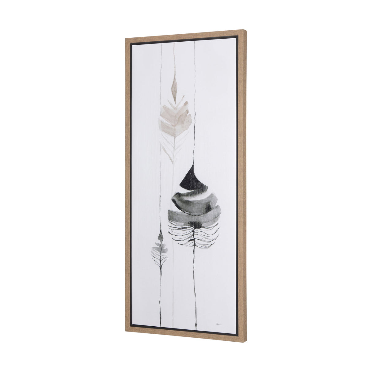 Rain of Leaf I by Mercana Studio a Hand Embellished Textured Framed Canvas by Mercana at Eve Furniture