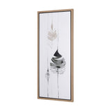 Rain of Leaf I by Mercana Studio a Hand Embellished Textured Framed Canvas by Mercana at Eve Furniture