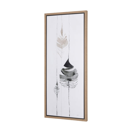 Rain of Leaf I by Mercana Studio a Hand Embellished Textured Framed Canvas by Mercana at Eve Furniture