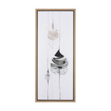 Rain of Leaf I by Mercana Studio a Hand Embellished Textured Framed Canvas by Mercana at Eve Furniture