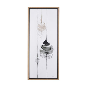 Rain of Leaf I by Mercana Studio a Hand Embellished Textured Framed Canvas by Mercana at Eve Furniture