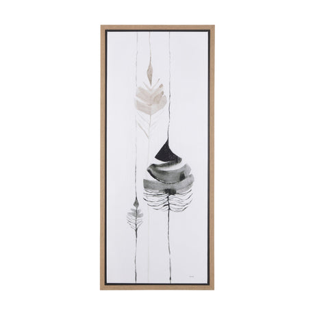 Rain of Leaf I by Mercana Studio a Hand Embellished Textured Framed Canvas by Mercana at Eve Furniture
