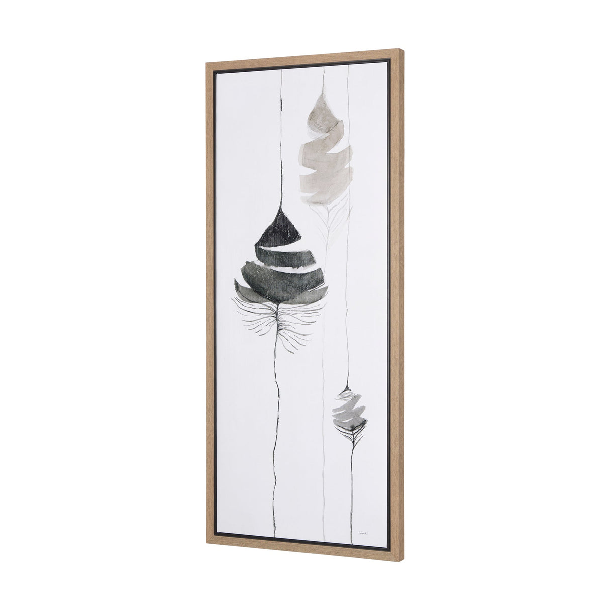 Rain of Leaf II by Mercana Studio a Hand Embellished Textured Framed Canvas by Mercana at Eve Furniture