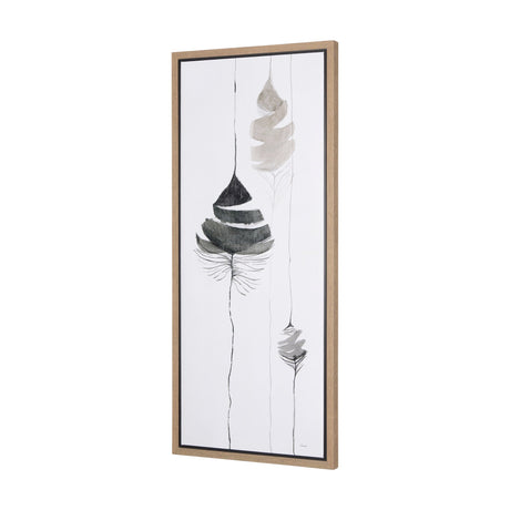 Rain of Leaf II by Mercana Studio a Hand Embellished Textured Framed Canvas by Mercana at Eve Furniture