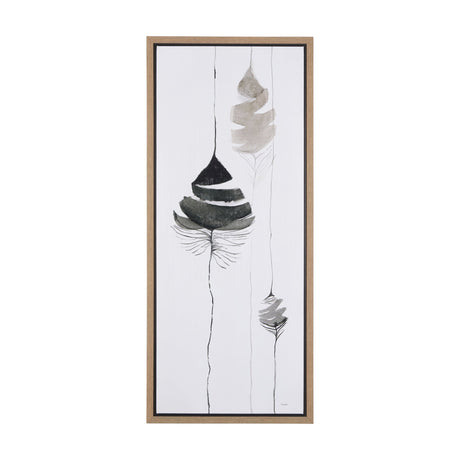 Rain of Leaf II by Mercana Studio a Hand Embellished Textured Framed Canvas by Mercana at Eve Furniture
