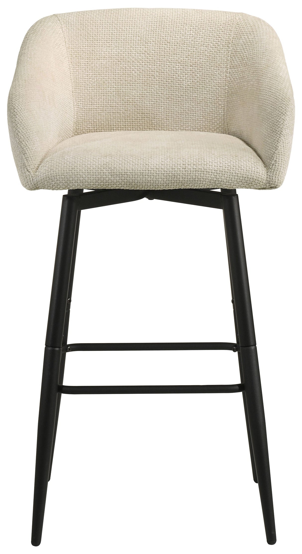 Rainer Cream Fabric Upholstered Swivel Bar Chair (Set of 2) by Coaster at Eve Furniture