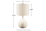 Rainermen Off White Table Lamp by Ashley at Eve Furniture