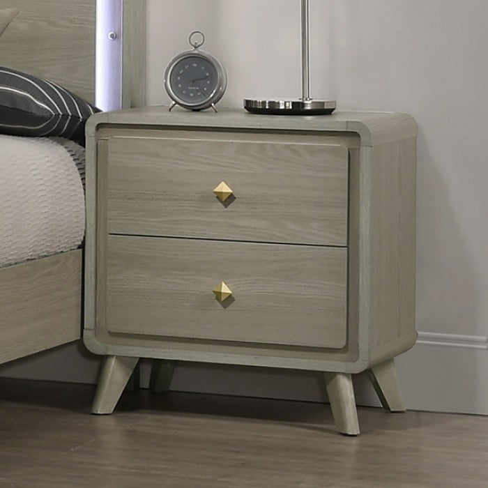 Rainier Gray Nightstand by Furniture of America at Eve Furniture