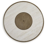 Rainier Ranch Beige Fire Pit Table by Ashley at Eve Furniture