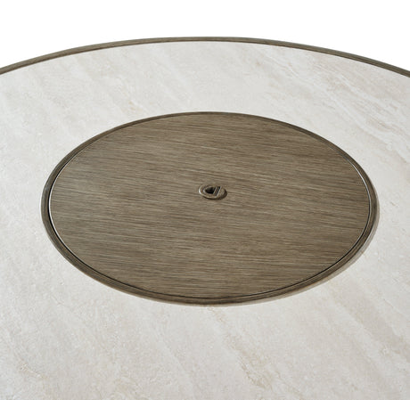 Rainier Ranch Beige Fire Pit Table by Ashley at Eve Furniture