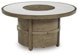 Rainier Ranch Beige Fire Pit Table