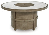 Rainier Ranch Beige Fire Pit Table