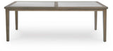 Rainier Ranch Brown/Beige Outdoor Dining Table by Ashley at Eve Furniture
