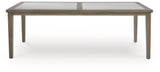 Rainier Ranch Brown/Beige Outdoor Dining Table by Ashley at Eve Furniture