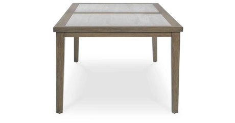 Rainier Ranch Brown/Beige Outdoor Dining Table by Ashley at Eve Furniture