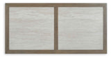 Rainier Ranch Brown/Beige Outdoor Dining Table by Ashley at Eve Furniture