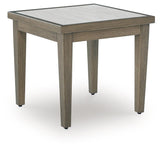 Rainier Ranch Brown/Beige Outdoor End Table by Ashley at Eve Furniture