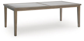 Rainier Ranch Brown/Beige Outdoor Dining Table by Ashley at Eve Furniture