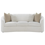 Rainn Latte 3-Piece Upholstered Tight Back Living Room Set by Coaster at Eve Furniture