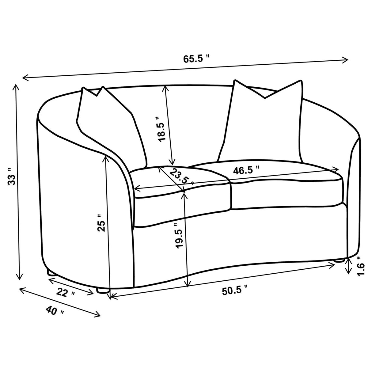 Rainn Latte Upholstered Tight Back Living Room Set by Coaster at Eve Furniture