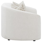 Rainn Latte Upholstered Tight Back Loveseat by Coaster at Eve Furniture