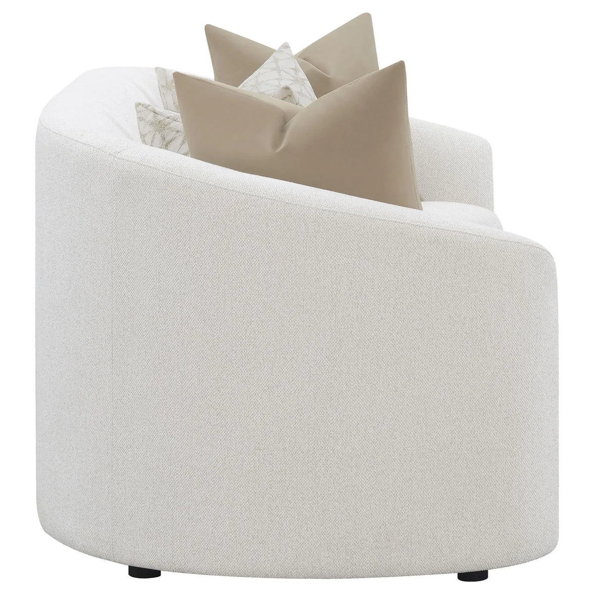 Rainn Latte Upholstered Tight Back Sofa by Coaster at Eve Furniture