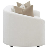 Rainn Latte Upholstered Tight Back Sofa by Coaster at Eve Furniture