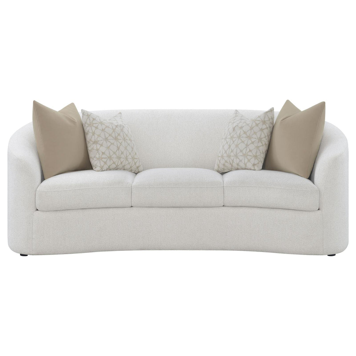 Rainn Latte Upholstered Tight Back Sofa by Coaster at Eve Furniture