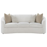 Rainn Latte Upholstered Tight Back Sofa by Coaster at Eve Furniture