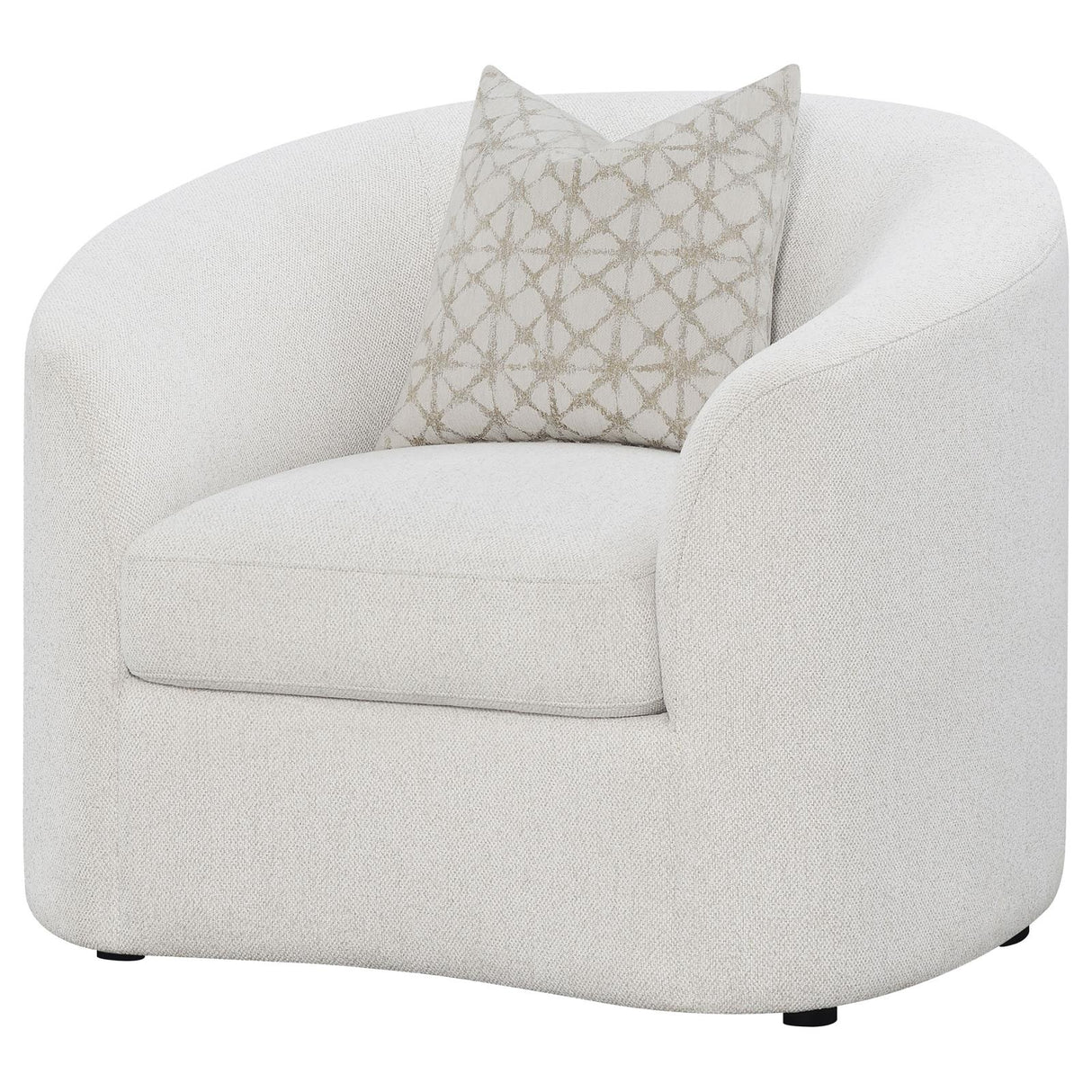 Rainn Upholstered Tight Back Chair Latte